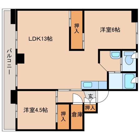 ビレッジハウス幌向の物件間取画像